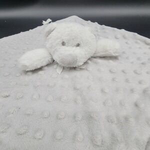 Blankets & Beyond Gray Bear Lovey Security Blanket Minky Dot‎ Plush Baby Toy